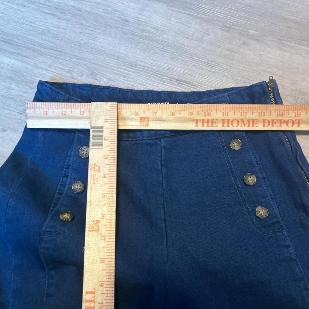 2000s Baggy Blue Wide Leg Canvas Pants 28x30 Y2K Vintage Grunge - Picture 3 of 6